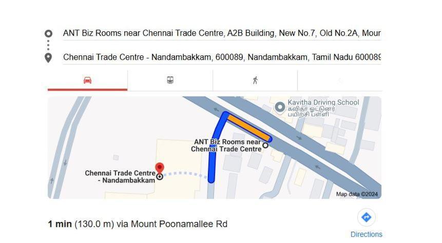 Ant Biz Rooms Near Chennai Trade Centre Eksteriør bilde